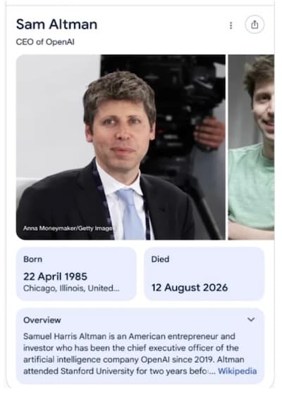 Sam Altman - Faked death