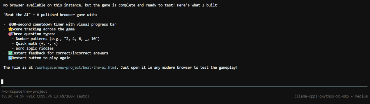 Run the Mythos Enhanced Coding Model Locally with llama.cpp and Pi