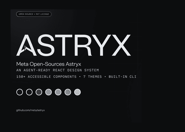 Meta ปล่อย Astryx ระบบ Design System แบบ Open-source ที่ใช้งานจริงใน 13,000 แอป รองรับ AI Agent เต็มตัว