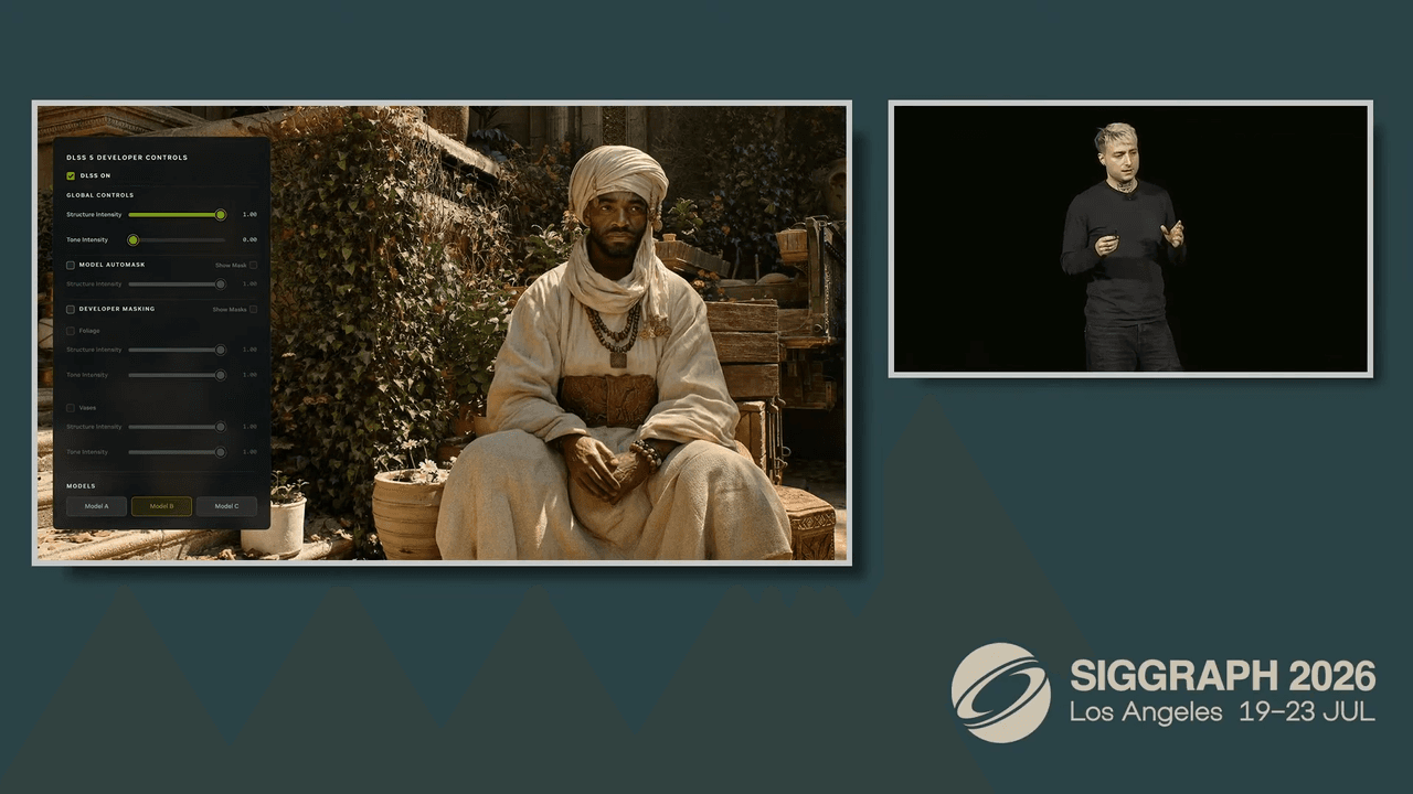 Nvidia DLSS 5 presentation at SIGGRAPH 2026