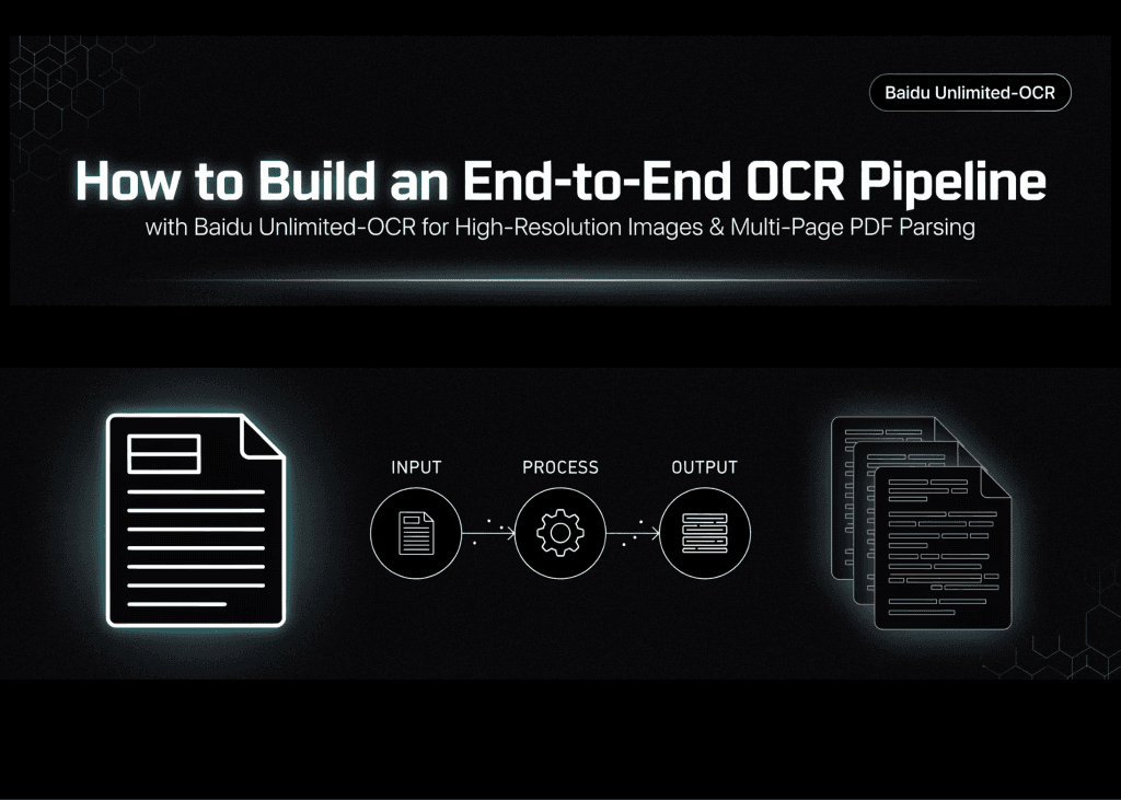 สร้างเวิร์กโฟลว์ End-to-End OCR ด้วย Unlimited-OCR จาก Baidu รองรับ PDF หลายหน้าและความละเอียดสูง