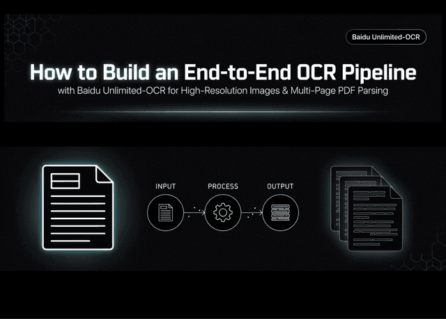 สร้างเวิร์กโฟลว์ End-to-End OCR ด้วย Unlimited-OCR จาก Baidu รองรับ PDF หลายหน้าและความละเอียดสูง