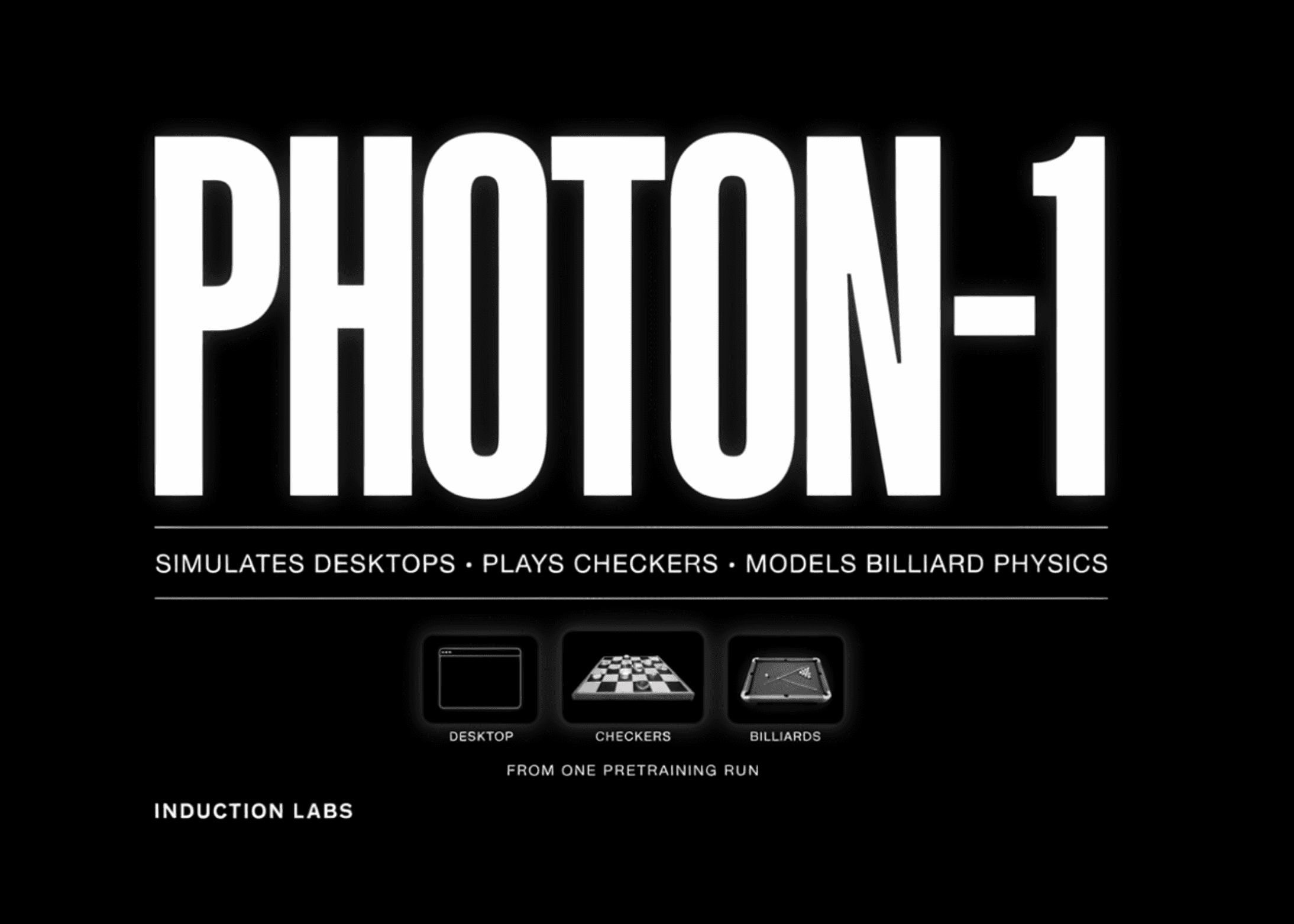 Induction Labs เปิดตัว Photon-1 โมเดล MoE 106B ที่เรียนรู้การใช้คอมพิวเตอร์จากวิดีโอโดยไม่ต้องอาศัยการกำกับข้อมูล