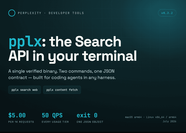Perplexity เปิดตัว pplx เครื่องมือ CLI แบบไบนารีเดี่ยว นำ Search API มาไว้ใน Terminal เพื่อ Coding Agents
