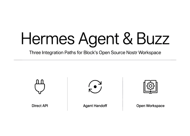 Nous Research เปิดตัว 3 เส้นทางผสานการทำงาน Hermes Agent เข้ากับ Buzz พื้นที่ทำงาน Nostr แบบ Open Source