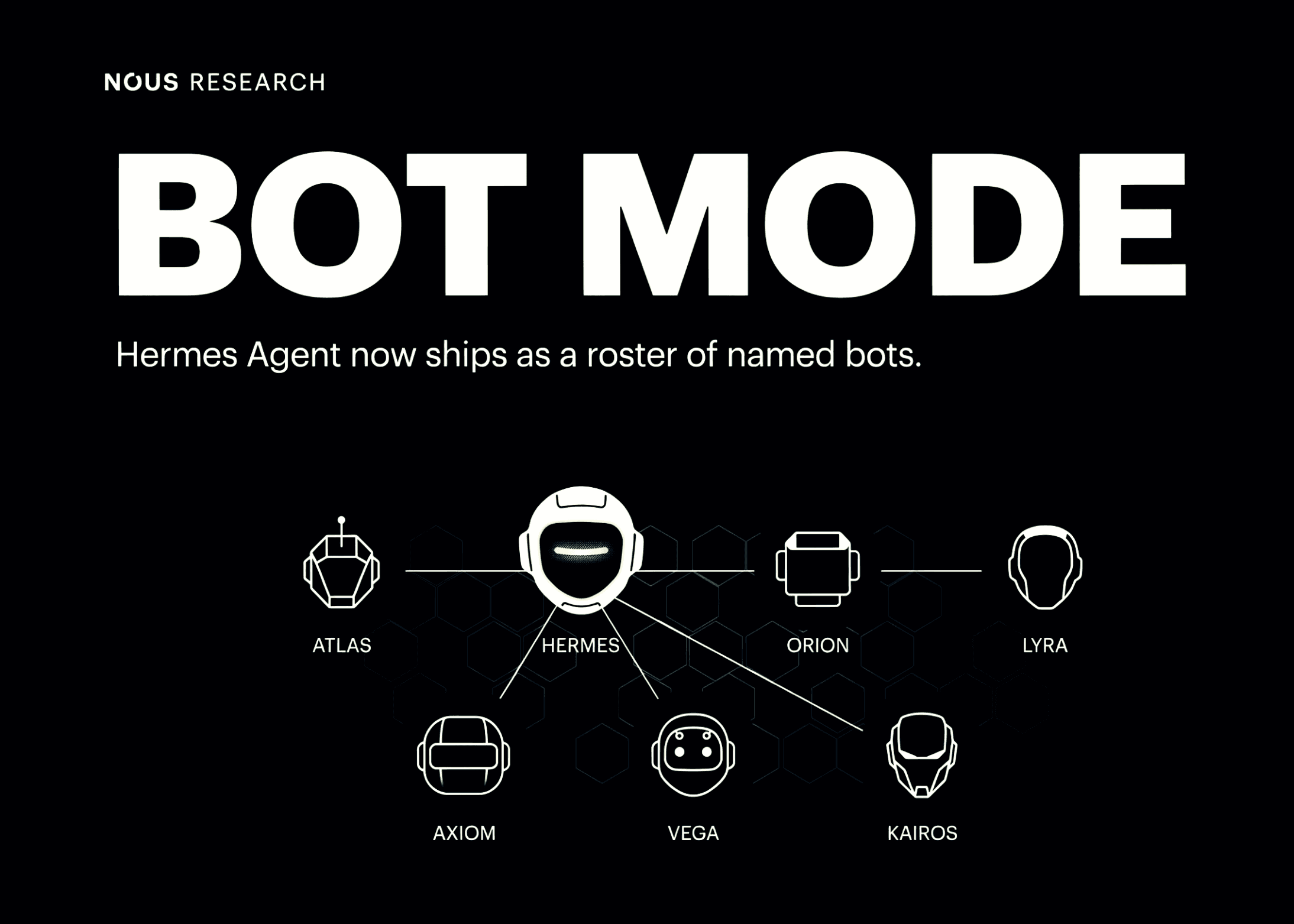 Nous Research เปิดตัว Bot Mode บน Hermes Agent เปลี่ยนโปรไฟล์เอเจนท์เป็นบอทแบบระบุชื่อได้