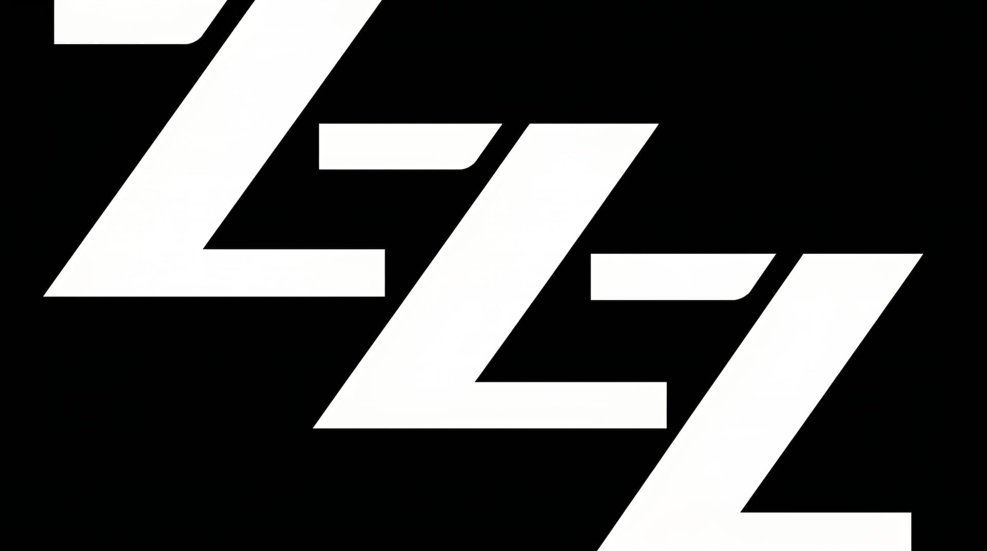 White Zhipu AI logos in a diagonal pattern on a black background; modern branding design.