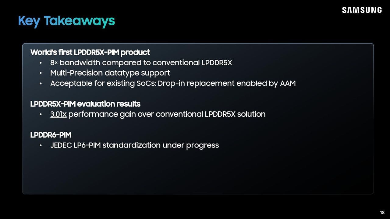 Samsung LPDDR5X-PIM Hot Chips 2026 presentation.
