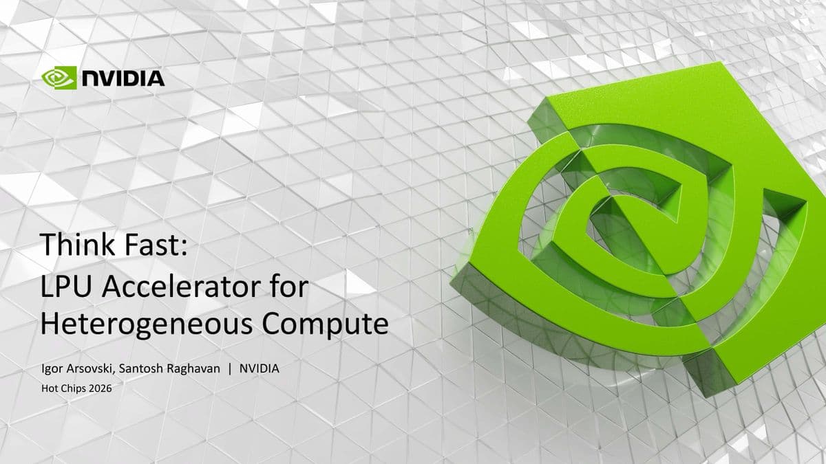 Nvidia Groq Hot Chips 2026 Presentation