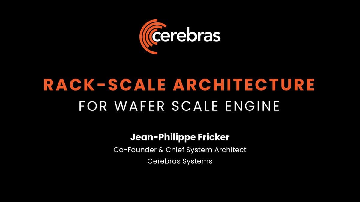 Cerebras Hot Chips 2026 presentation