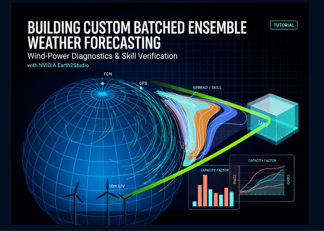 สร้างระบบพยากรณ์อากาศ Ensemble แบบ Batched ด้วย NVIDIA Earth2Studio