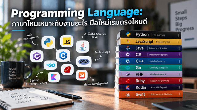 Programming Language: ภาษาไหนเหมาะกับงานอะไร มือใหม่เริ่มตรงไหนดี