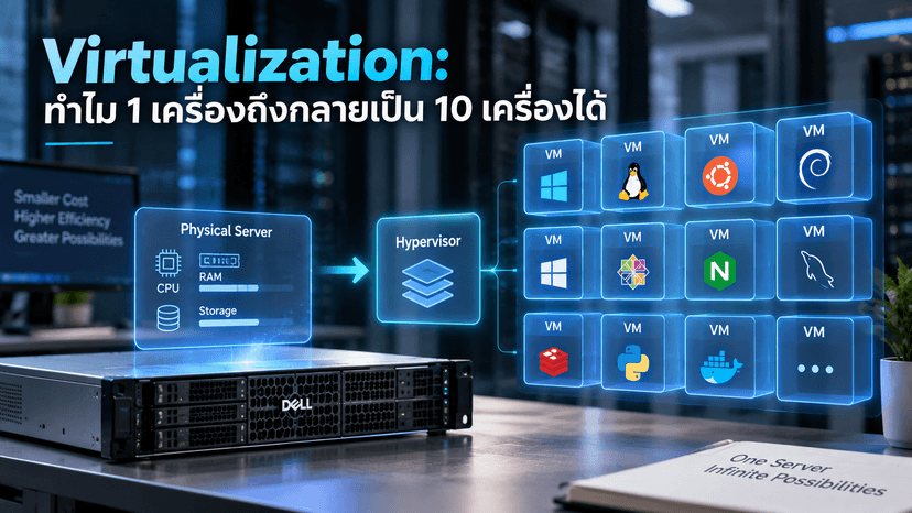 Virtualization: ทำไม 1 เครื่องถึงกลายเป็น 10 เครื่องได้