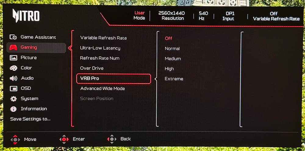 Acer Nitro XV273U F5