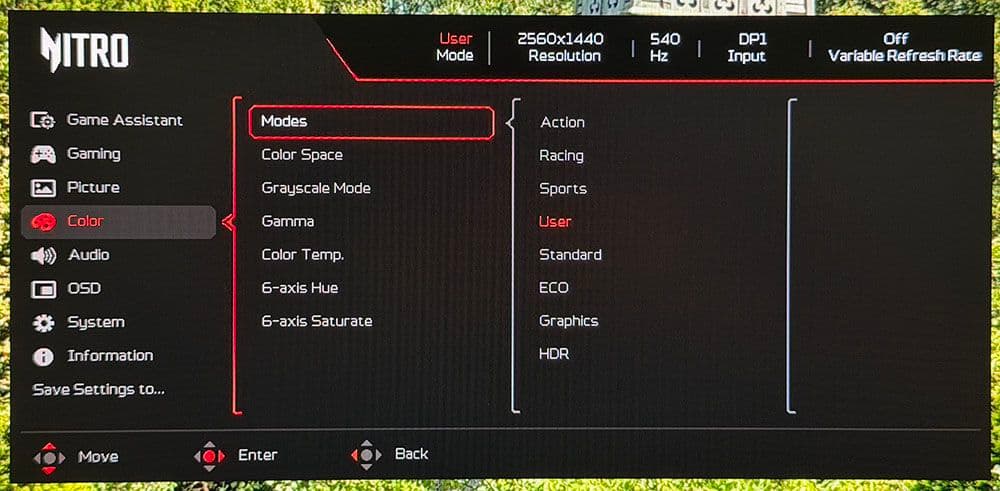 Acer Nitro XV273U F5
