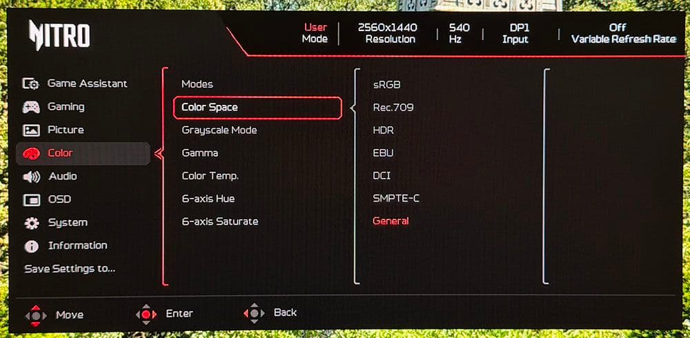 Acer Nitro XV273U F5
