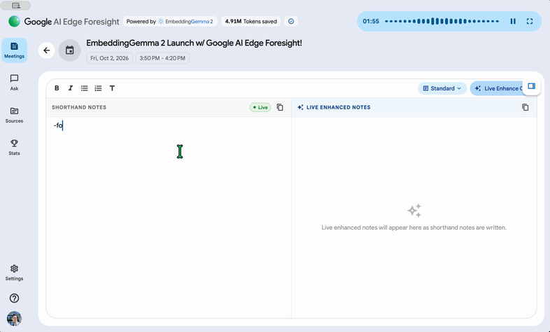 Google เปิดตัว AI Edge Foresight บน Mac จดบันทึกอัจฉริยะแบบออฟไลน์