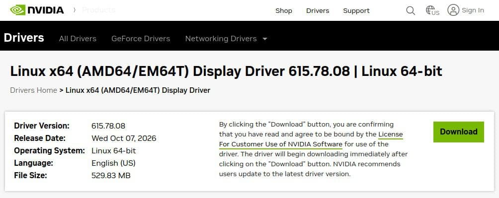 NVIDIA Linux display driver 615.78.08 is now available for download.