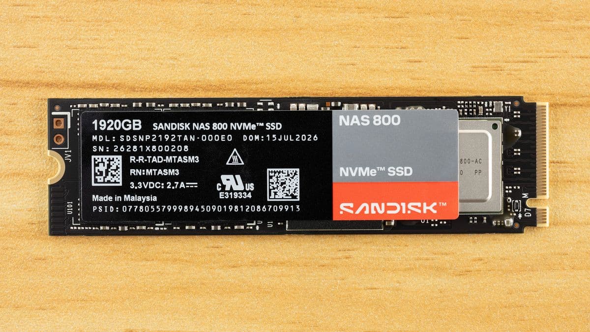 Sandisk NAS 800 1.92TB SSD