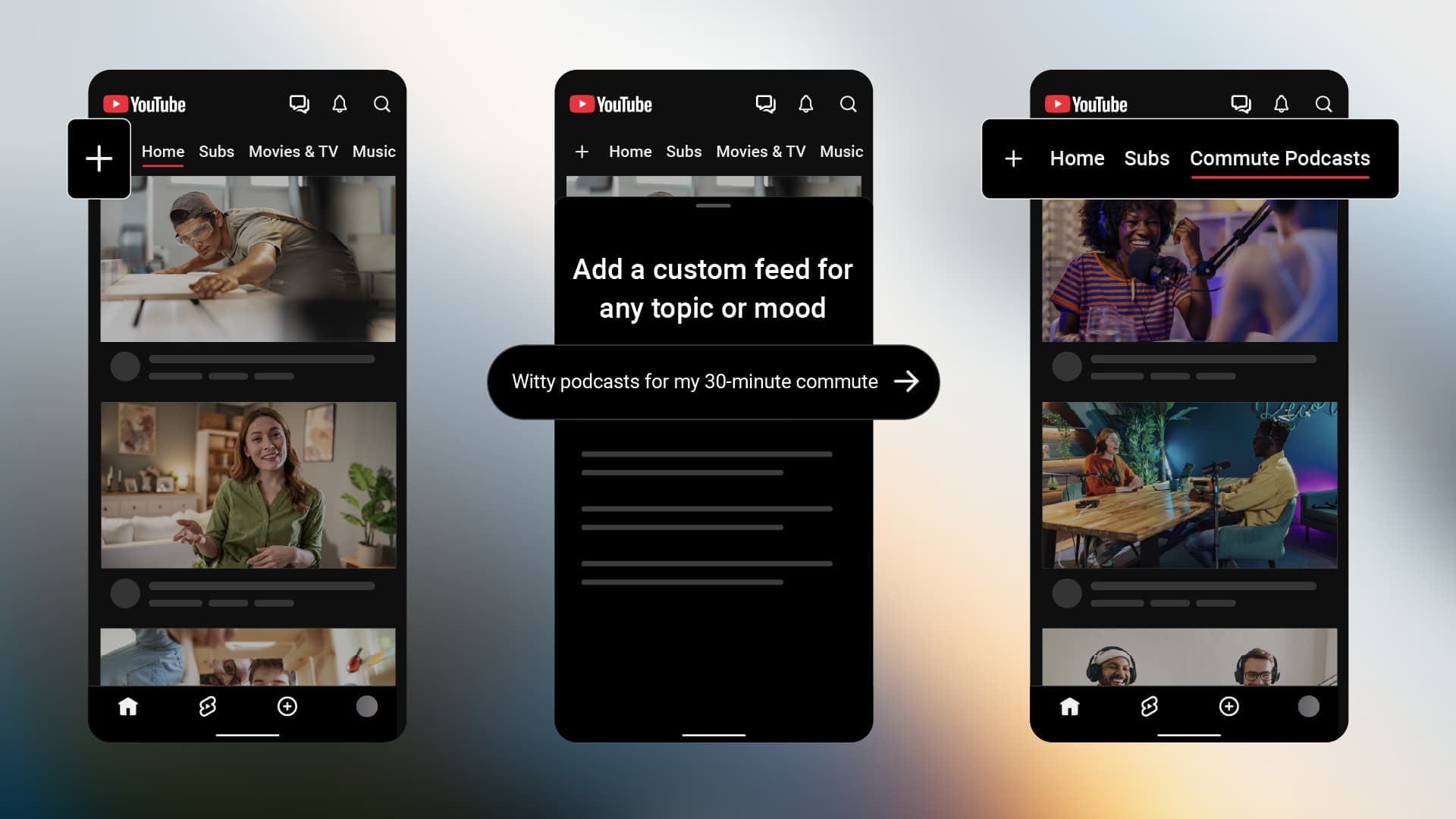 YouTube ย้ายแท็บ Subscriptions ออกจากแถบด้านล่างบนมือถือ