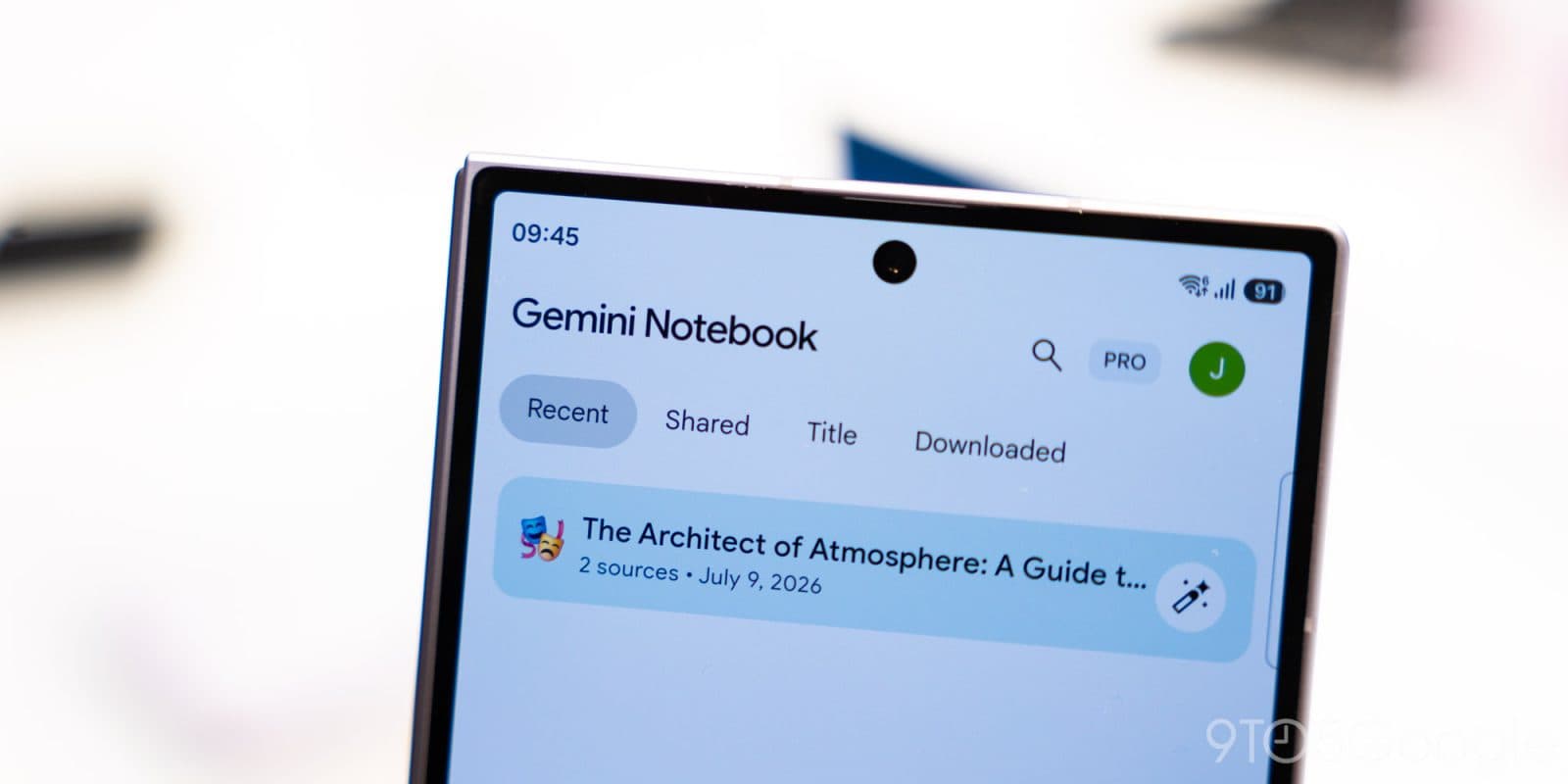 Gemini Notebook เพิ่มฟีเจอร์บันทึกเสียงบน Android และ iOS